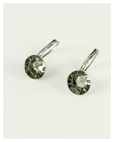 Single Stone Drop Earrings Small - Multiple Colors