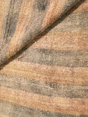 Vintage Rug Textured Wool Blend Apricot/Grey/Beige
