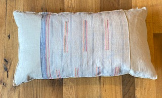 Vintage Textile Pillow - 17x32
